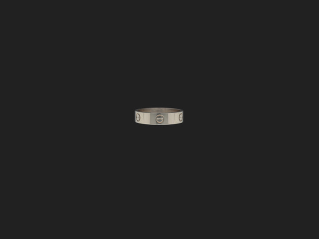 Cartier Love Ring Classic White Gold Size 66