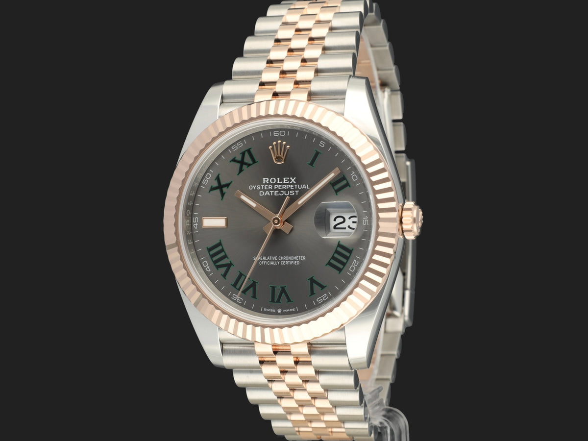 Rolex Datejust 41 Everose/Steel Slate Roman Dial 126331 NEW (1)