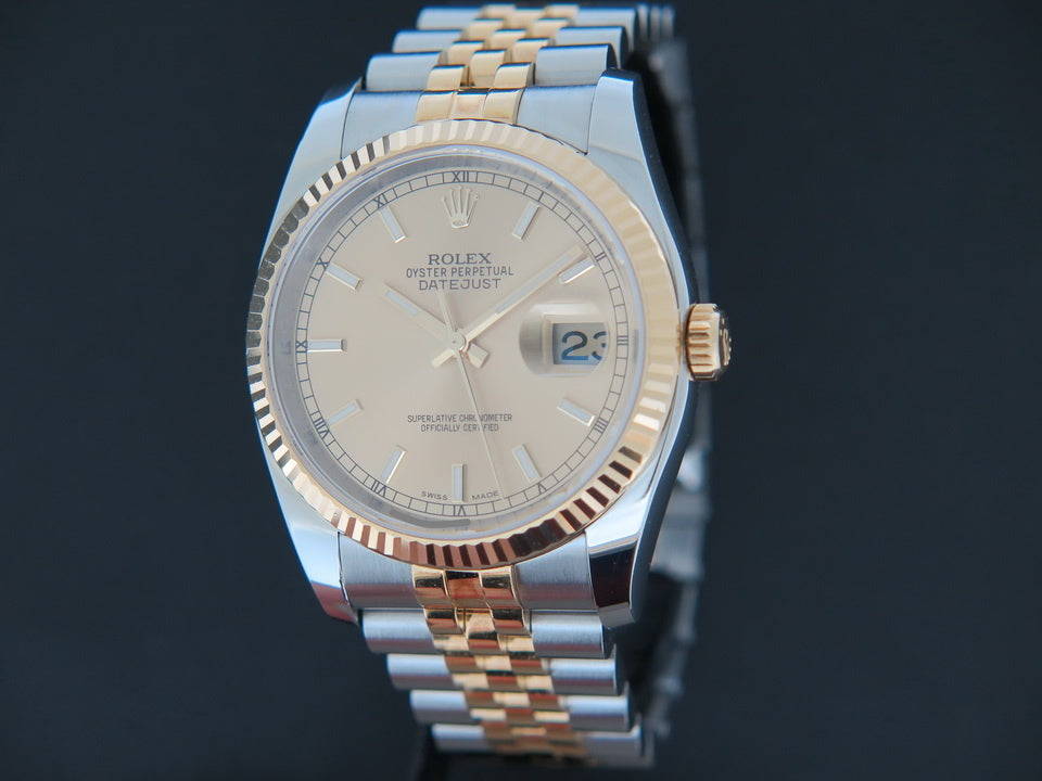 Rolex Datejust Gold/Steel Champagne Dial 116233 (1)