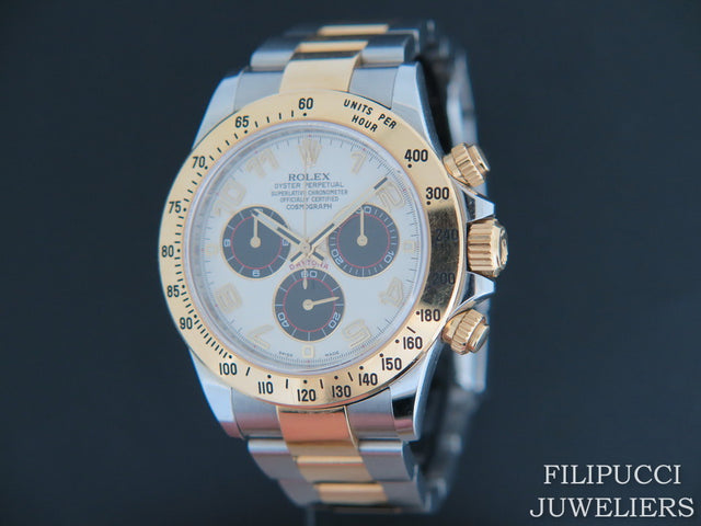 Rolex Daytona Gold/Steel Panda Racing Dial
