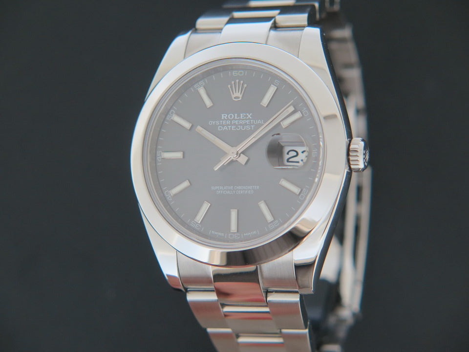 Rolex Datejust 41  Dark Rhodium Dial 126300 (1)