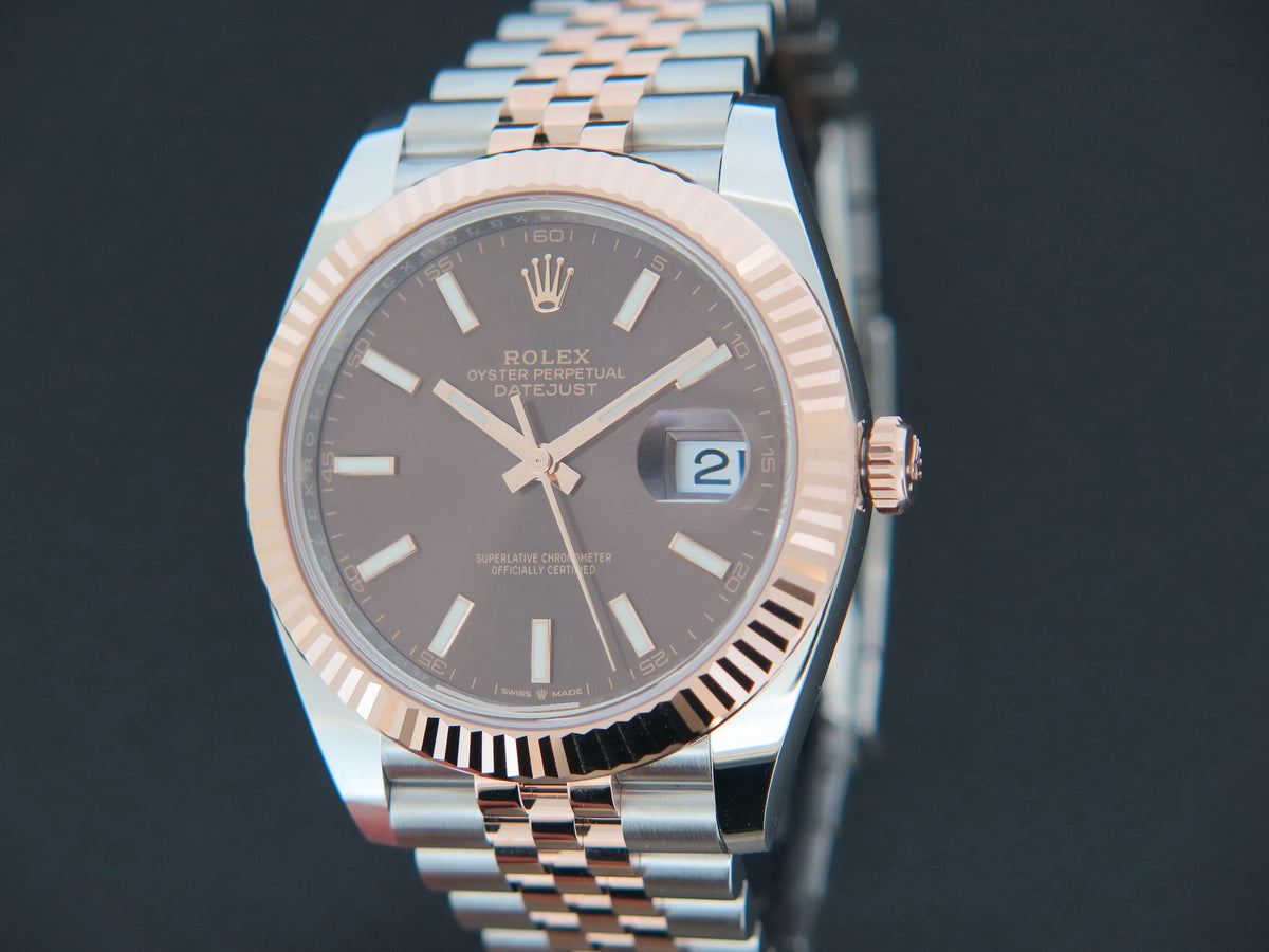 Rolex Datejust 41 Everose/Steel 126331 Choco Dial NEW (1)