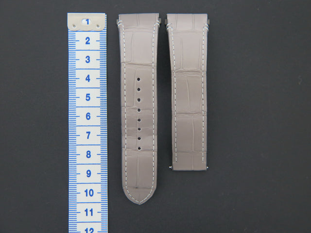 Cartier Grey Alligator Strap 21 mm for Santos Large