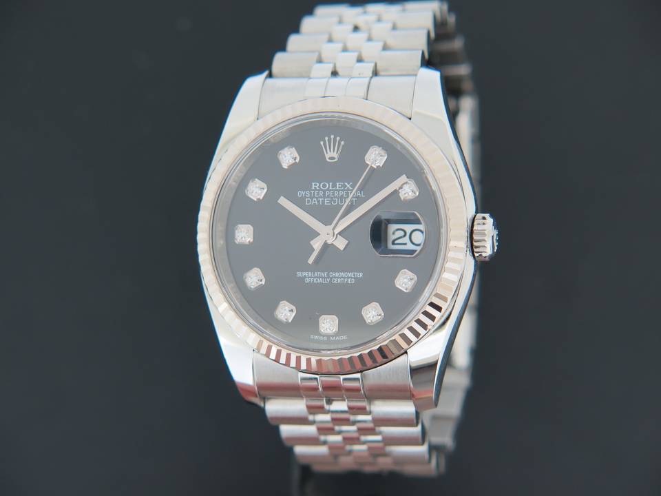 Rolex Datejust Black Diamond Dial 116234 (1)