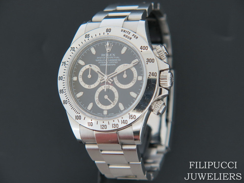 Rolex Daytona Black Dial 116520 Random Serial Pam00115 (1)