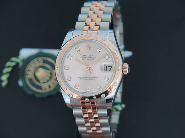 Rolex Datejust Evererosegold / Steel Diamonds