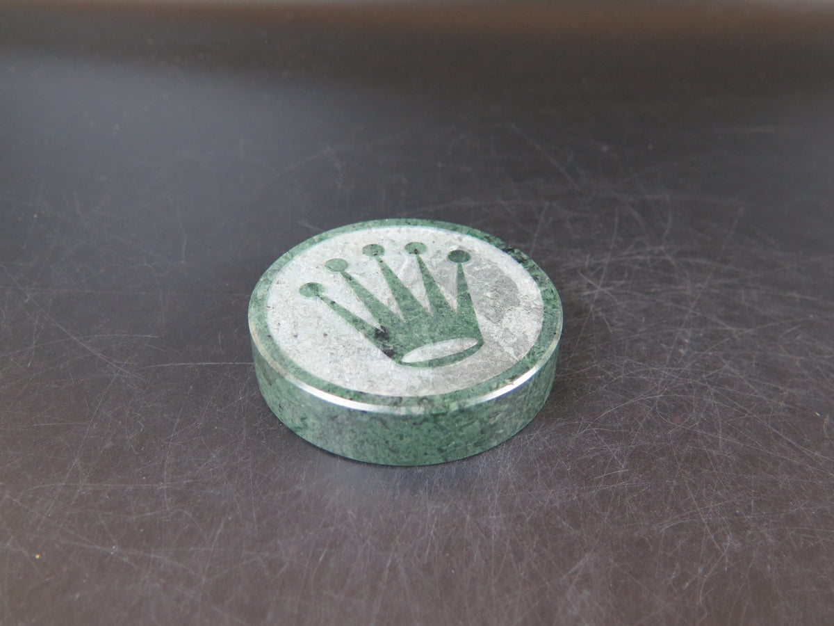 Rolex Paperweight Green Marble