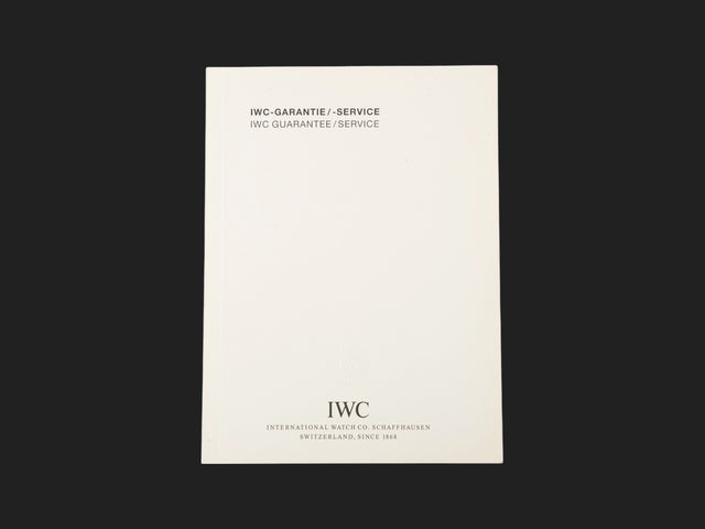 IWC Warranty Booklet