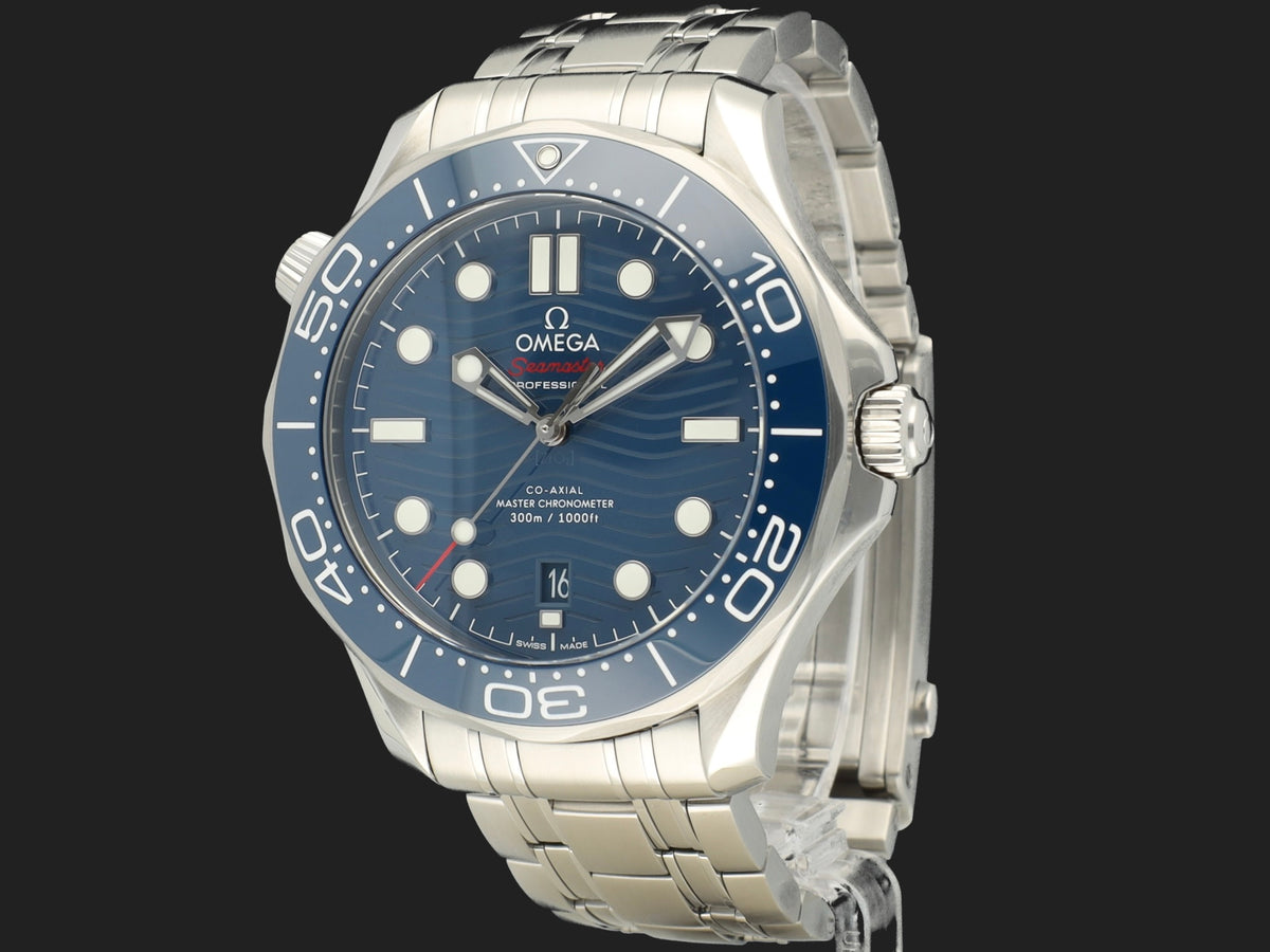 Omega Seamaster Diver 300M Co-Axial Master Chronometer Blue Dial 210.30.42.20.03.001 (1)