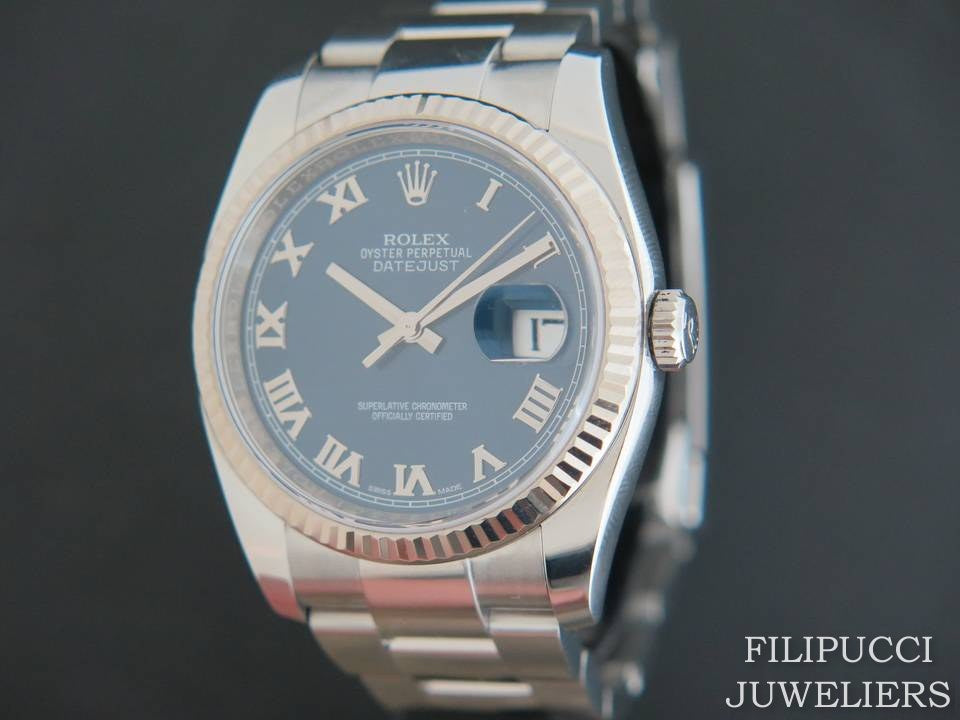 Rolex Datejust Blue Roman 116234   (1)