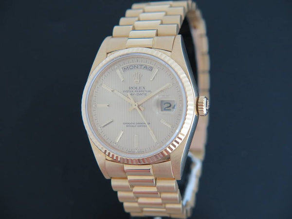 Rolex Day-Date Yellow Gold "Tapestry Dial"