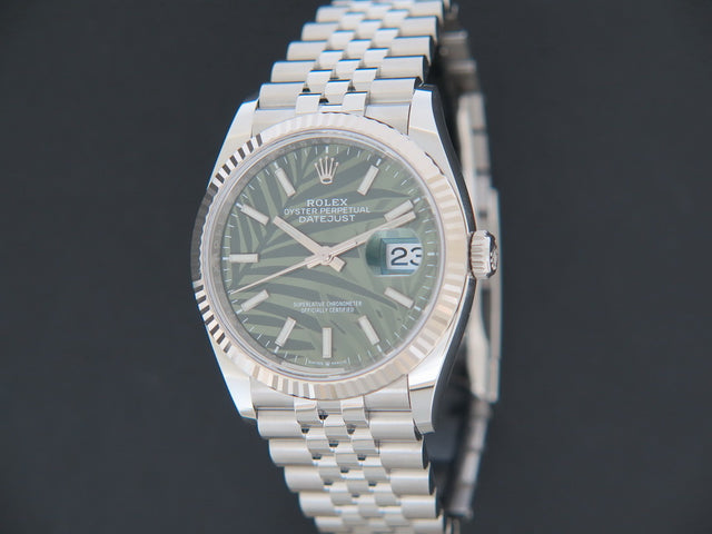 Rolex Datejust Palm Motif Green Dial NEW