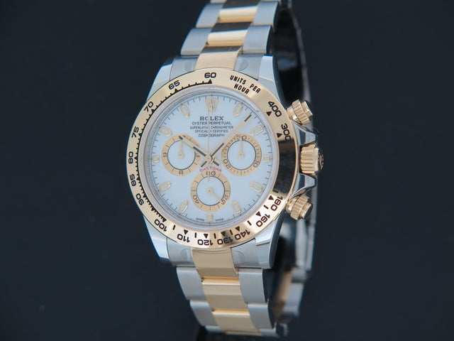 Rolex Daytona Gold/Steel NEW White Dial