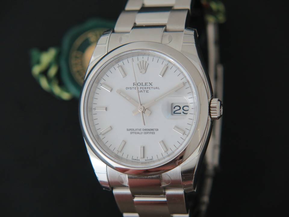 Rolex Date White Dial NEW 115200  (1)