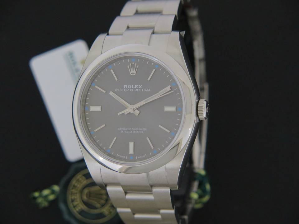 Rolex Oyster Perpetual Dark Rhodium NEW 114300     (1)