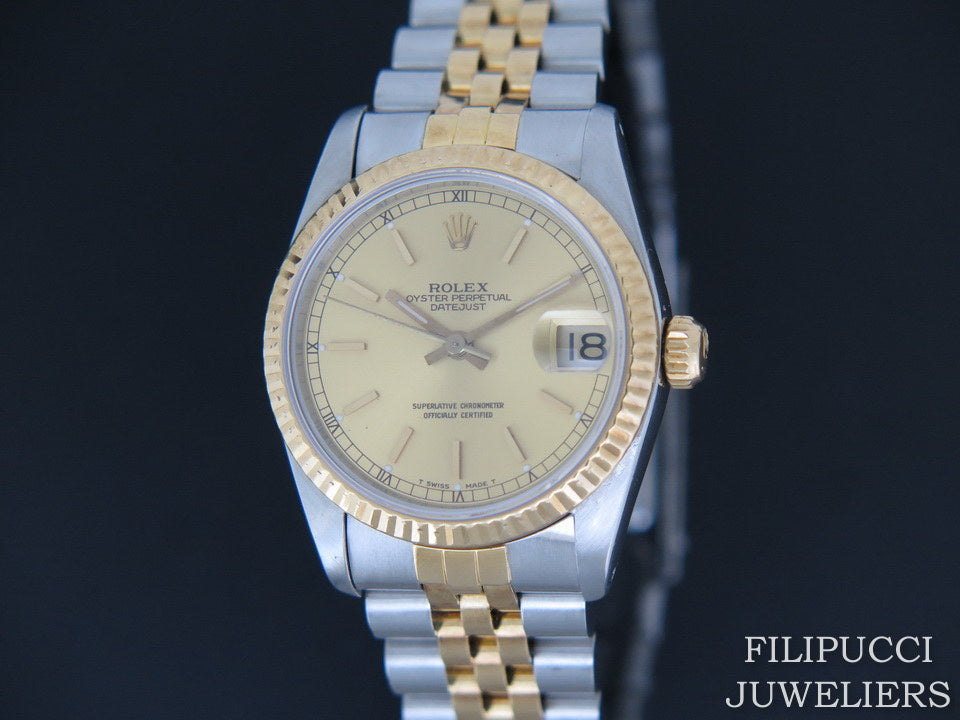Rolex Datejust Midsize Champagne Dial 68273  (1)