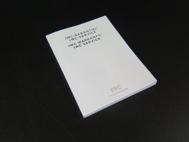 IWC Warranty Booklet
