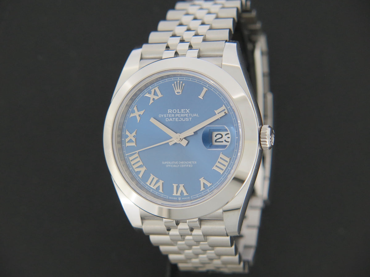 Rolex Datejust 41 Azzurro Dial 126300 NEW (1)