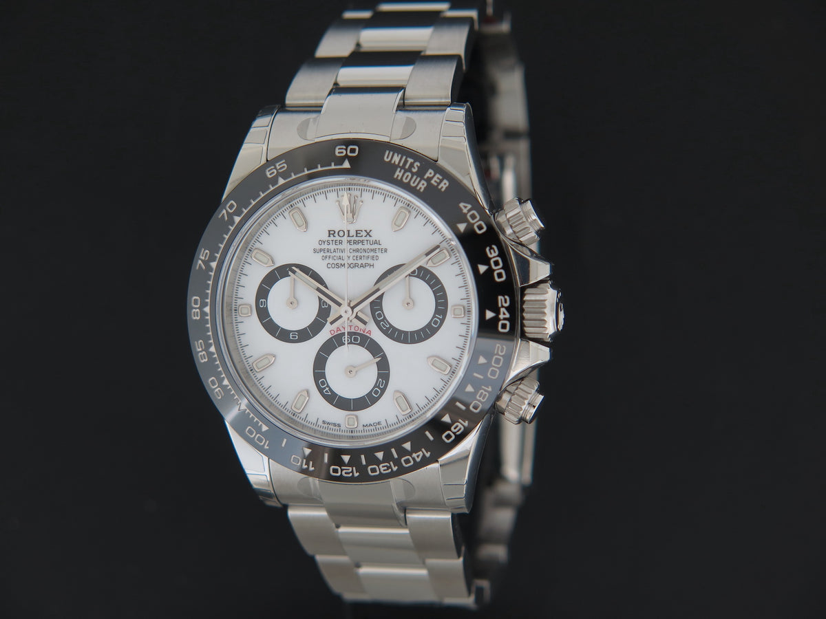 Rolex Daytona White Dial 116500LN NEW FULL STICKERS (1)
