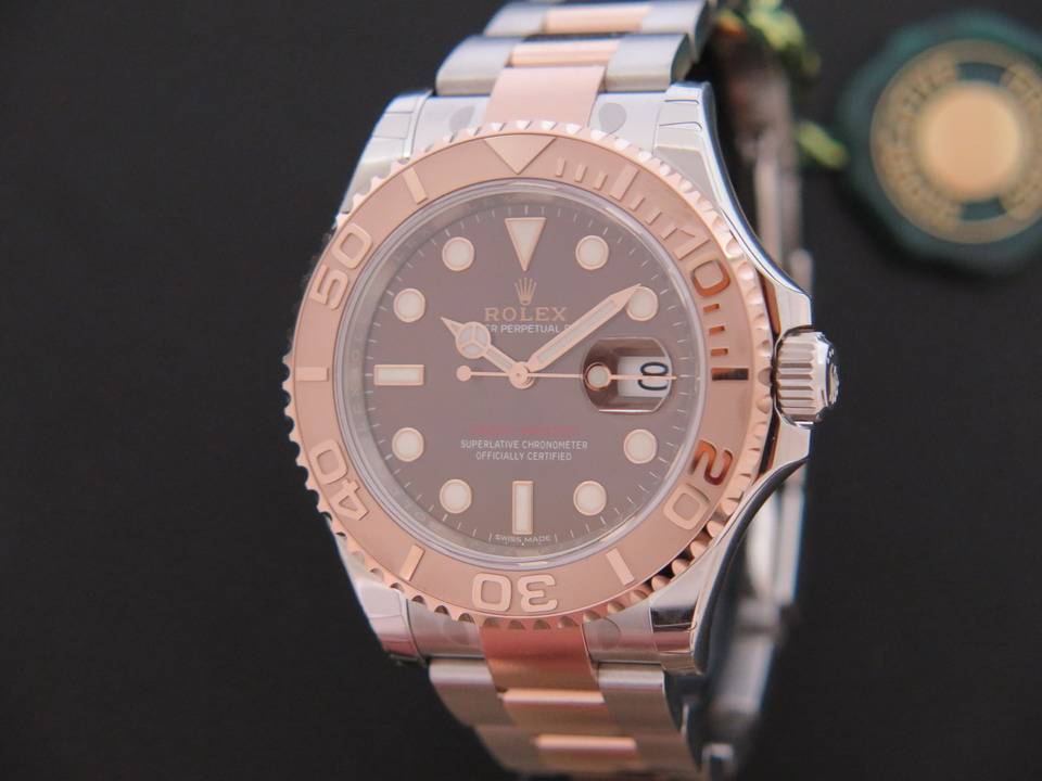Rolex Yachtmaster 40 Everosegold / Steel Gold Chocolate Dial NEW (1)