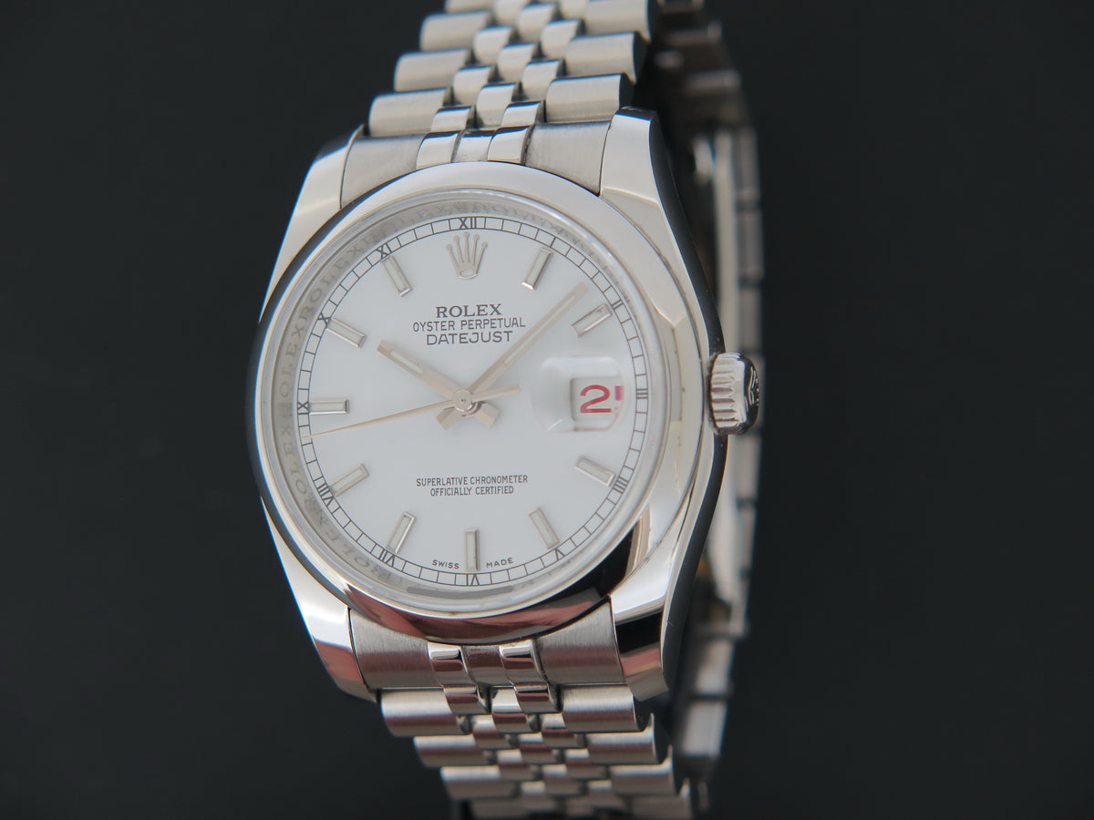 Rolex Datejust 36 White Dial 116200 (1)
