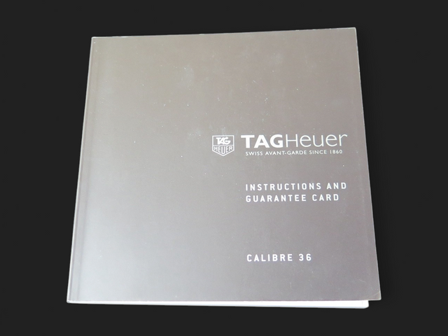 Tag Heuer Instructions Calibre 36 Booklet