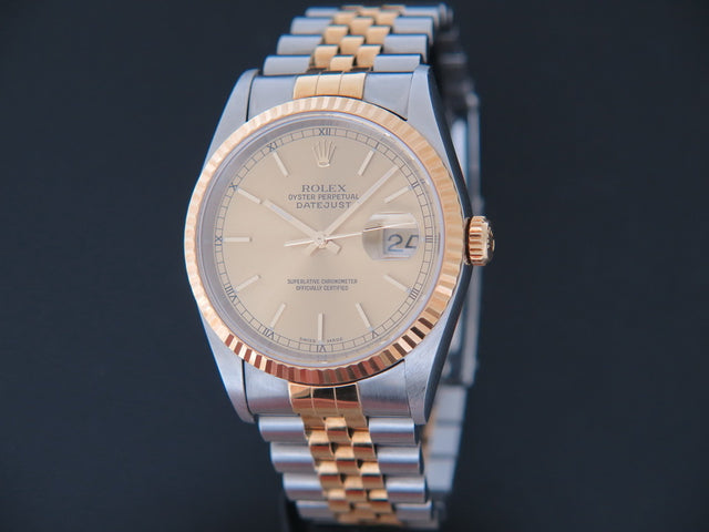 Rolex Datejust Gold/Steel Champagne Dial