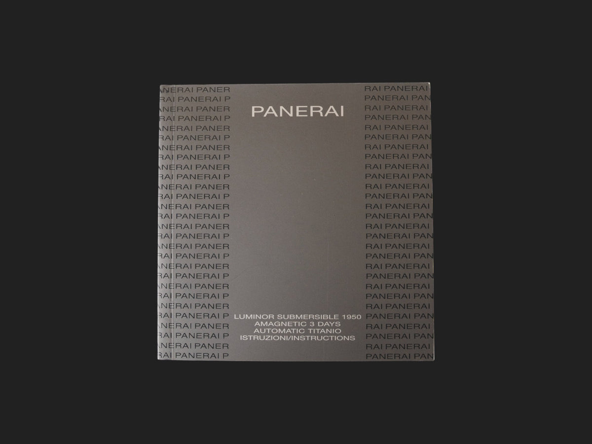 Panerai Luminor Submersible 1950 Amagnetic 3 Days Instructions Booklet   (1)