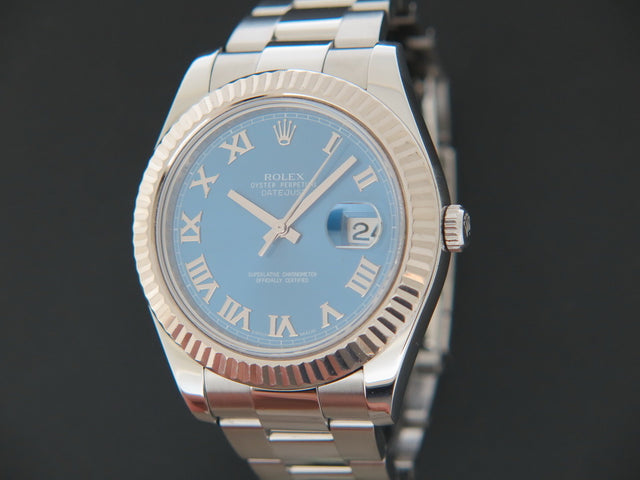 Rolex Datejust II Azzurro Blue