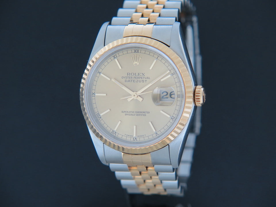 Rolex Datejust Gold/Steel Champagne Dial 16233 WSSA0023 (1)