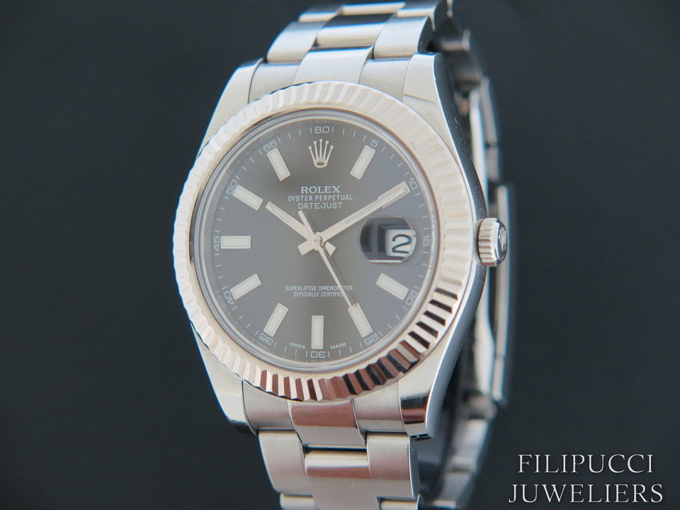 Rolex Datejust II Black  Dial 116334   (1)