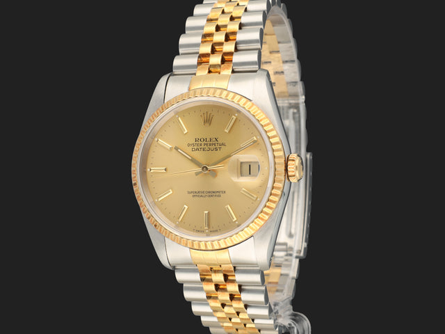 Rolex Datejust Gold/Steel Champagne Dial