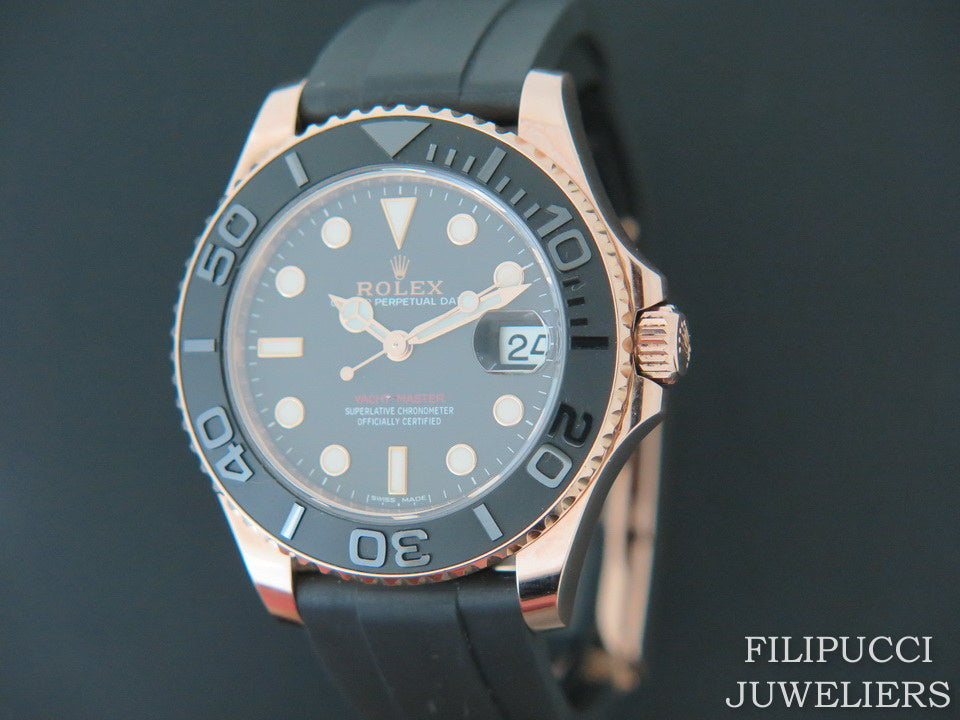 Rolex Yacht-Master Everose Gold Oysterflex 37MM 268655 (1)