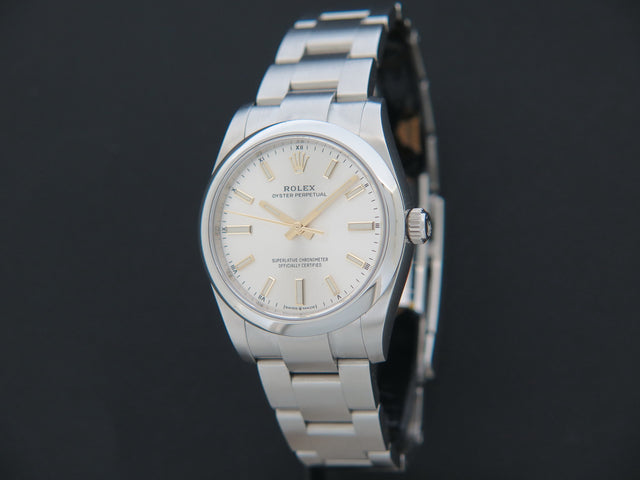 Rolex Oyster Perpetual 34 Silver Dial
