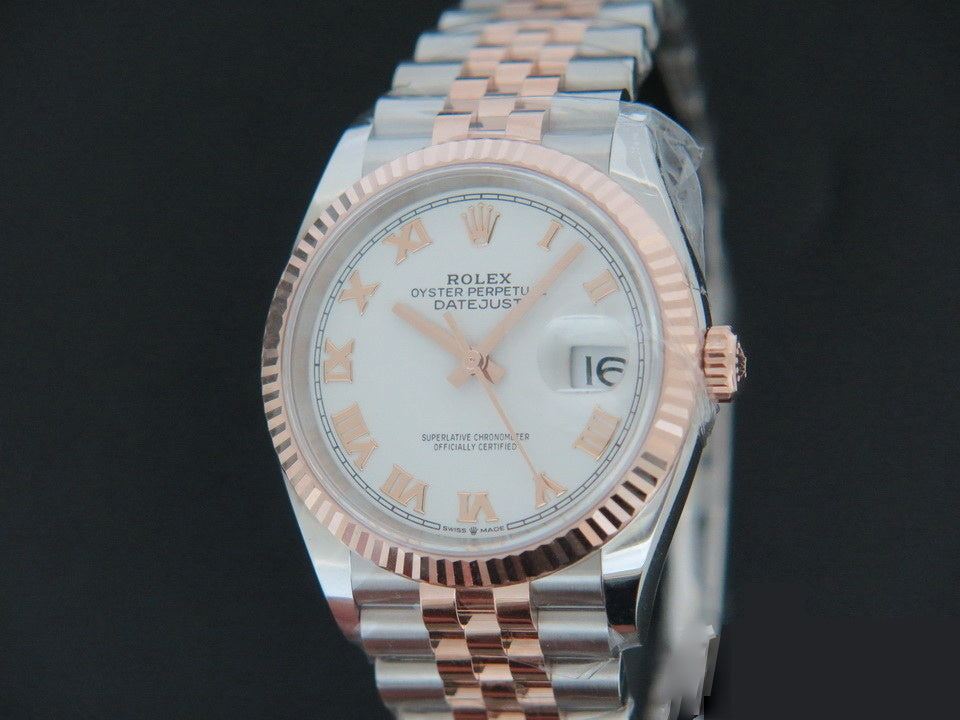 Rolex Datejust NEW 126231 Everose/Steel White Dial  (1)
