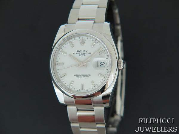 Rolex Date White Dial
