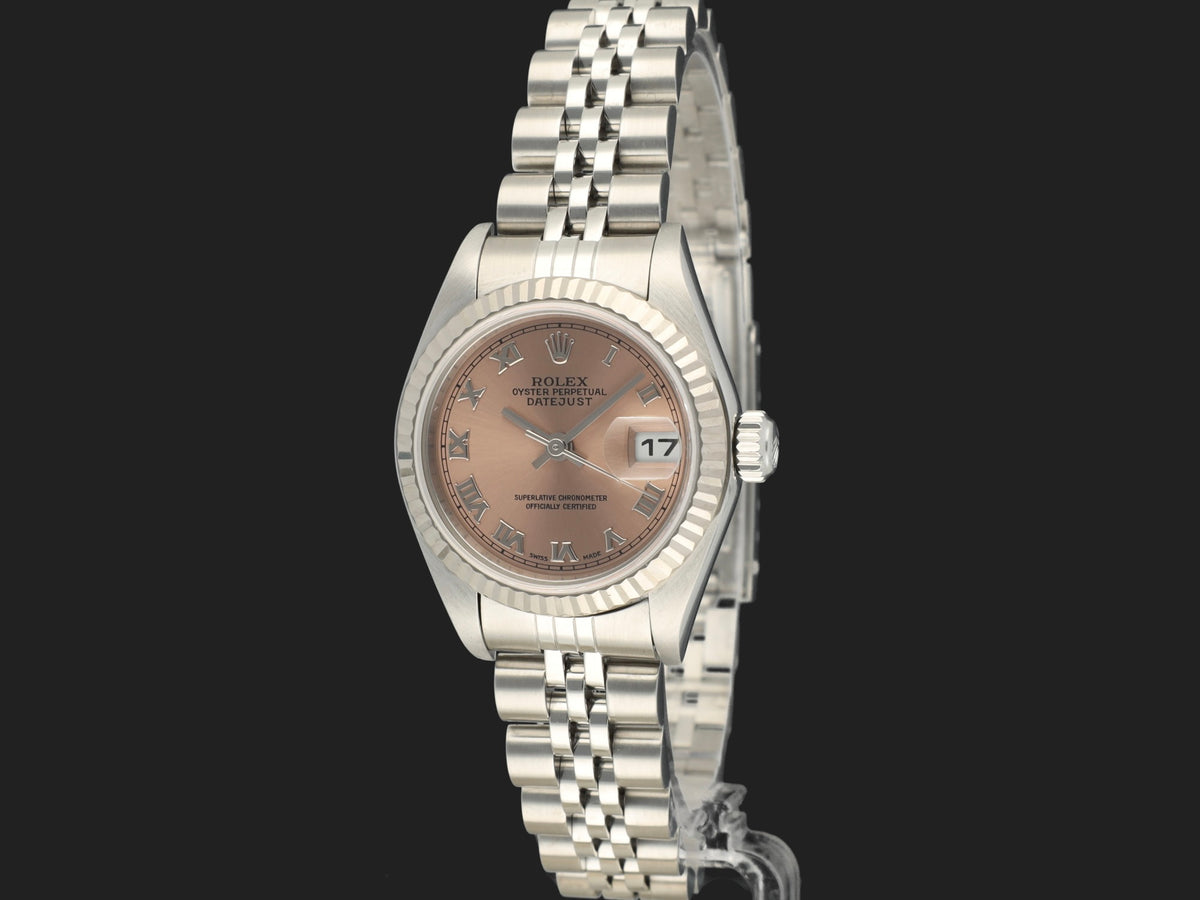 Rolex Lady-Datejust 26 Pink Roman Dial 79174 (1)