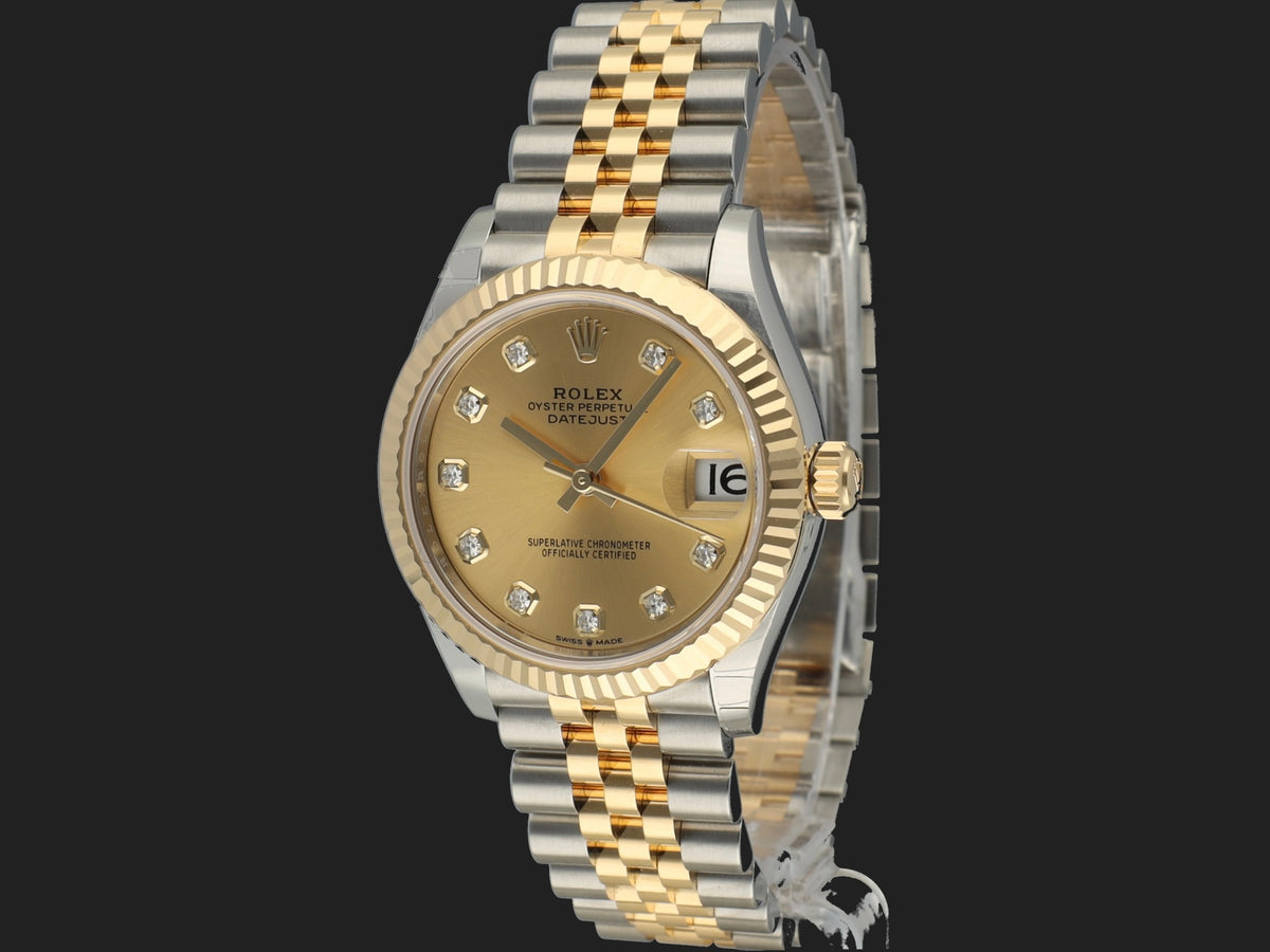 Rolex Datejust 31 Gold/Steel Champagne Diamond Dial 278273 NEW (1)
