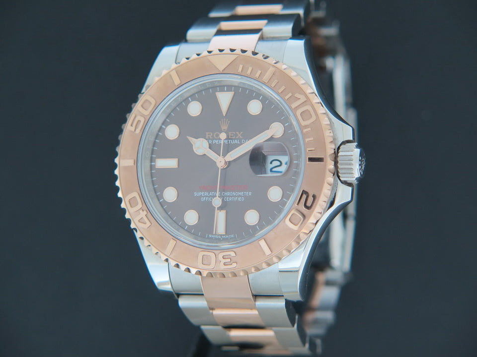 Rolex Yacht-Master Everose/Steel Chocolate Dial 116621  (1)