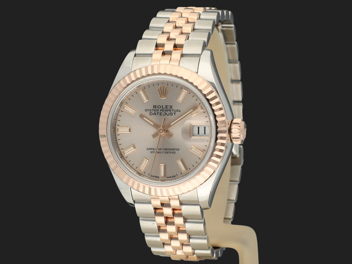 Rolex Lady-Datejust 28mm Everose/Steel Rosé-colour Dial 279171 (1)