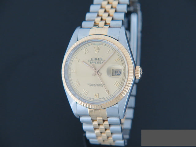Rolex Datejust Gold/Steel Champagne Dial