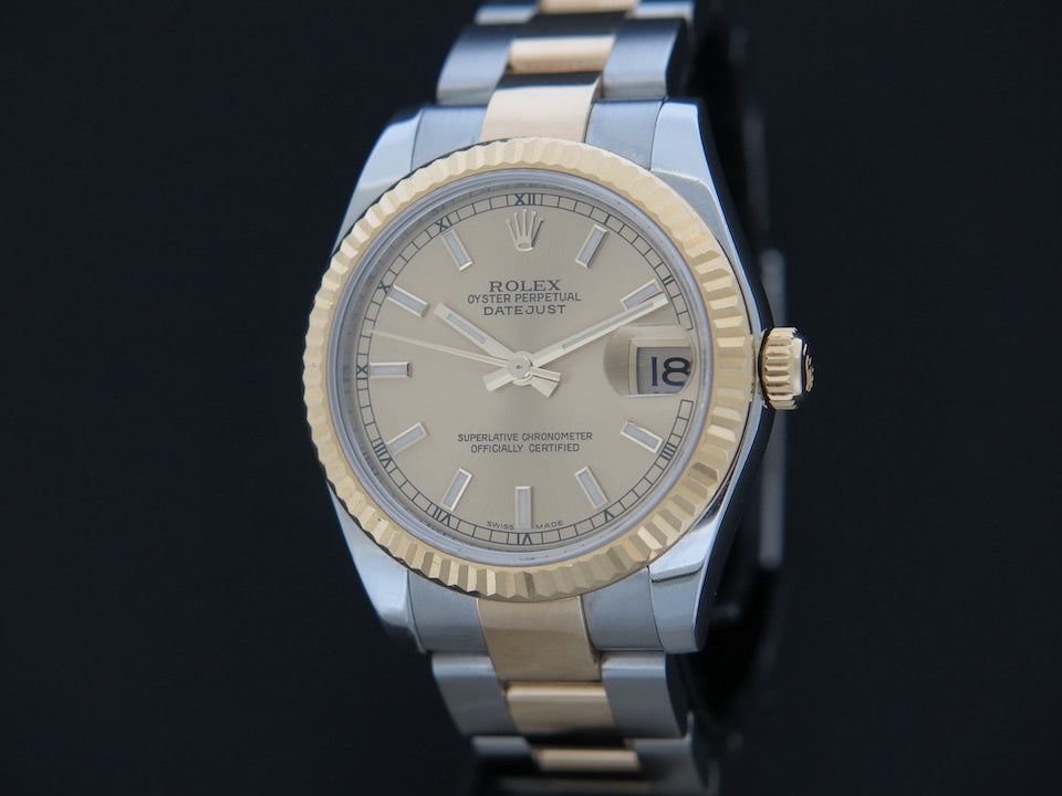 Rolex Datejust 31 Gold/Steel Champagne Dial  178273 (1)