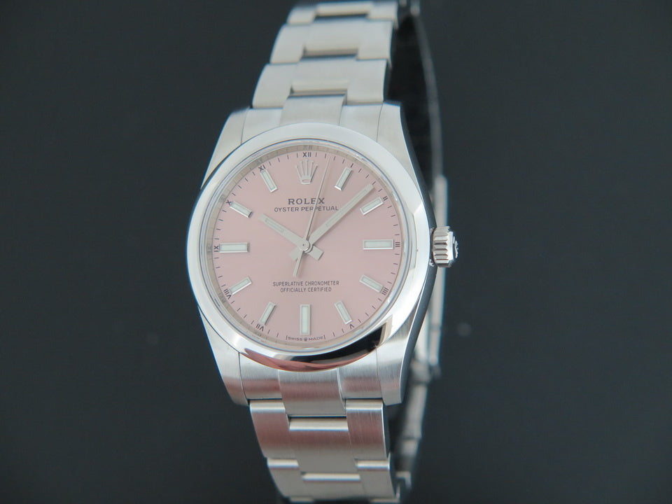 Rolex Oyster Perpetual 34 Pink Dial NEW 124200  (1)