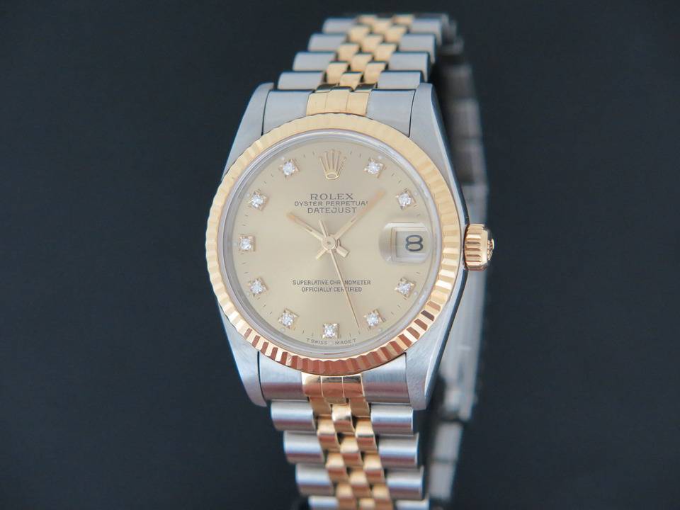 Rolex Oyster Perpetual Datejust Midsize Diamond Dial (1)