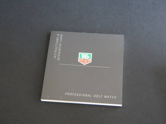 Tag Heuer Instructions Professional Golf Watch Booklet