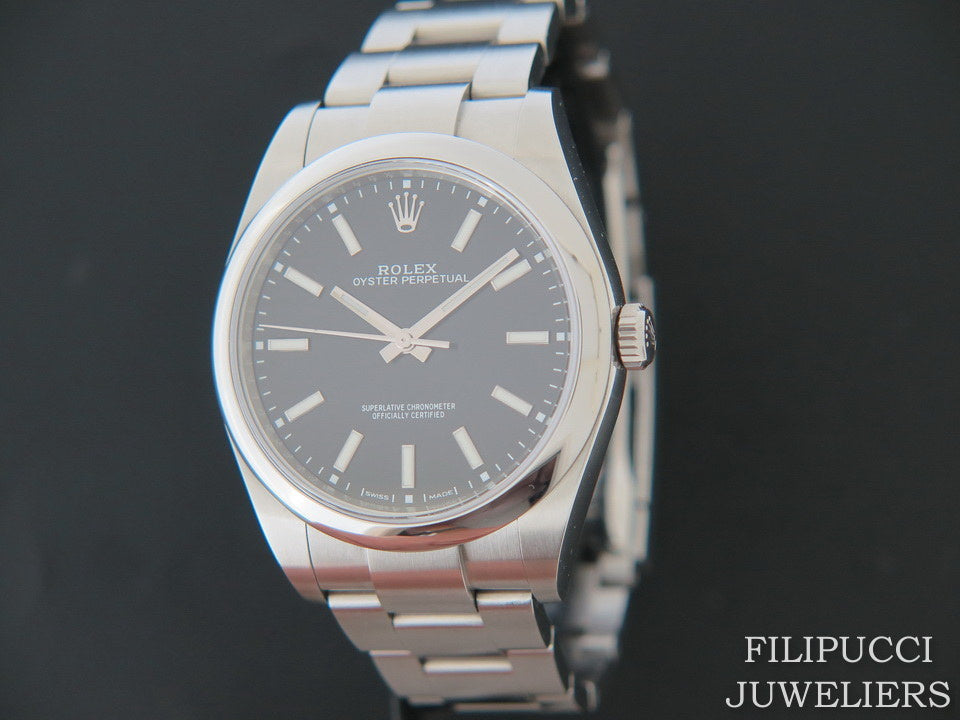 Rolex Oyster Perpetual 39 Black Dial NEW 114300 (1)