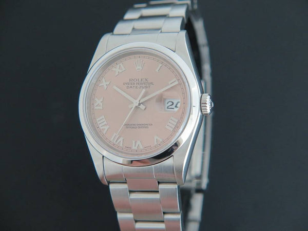 Rolex Datejust Pink Roman Dial