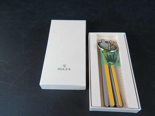 Rolex Leather Keychain