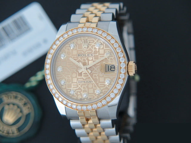 Rolex Datejust Gold/Steel Diamond Dial and Diamond Bezel