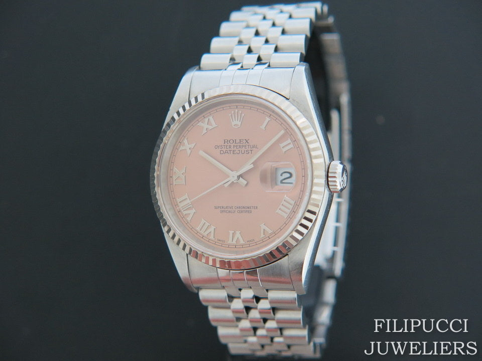 Rolex Datejust Pink Dial 16234 (1)